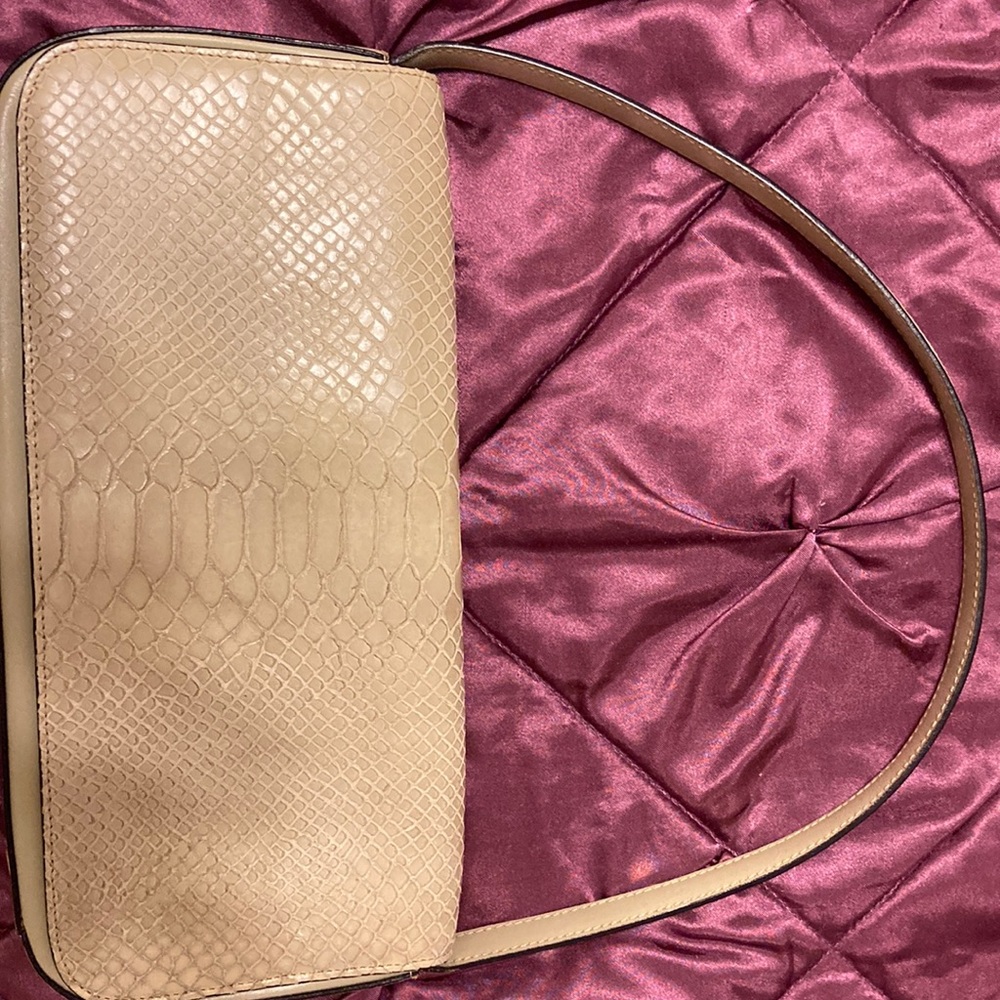 Adrienne Vittadini Bone Leather Handbag for Women 10” in L x 6” H